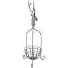 Clayre & Eef 5Y1320 Panier décoratif tête de cerf gris vintage 28x28x68 cm