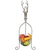 Clayre & Eef 5Y1320 Panier décoratif tête de cerf gris vintage 28x28x68 cm
