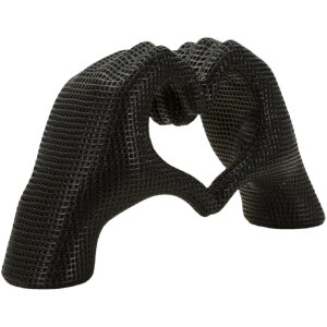 Sculpture Mains Amoureuses Polyresin Noir 25x7,5x13,5 cm