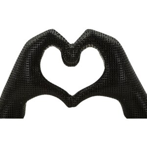 Sculpture Mains Amoureuses Polyresin Noir 25x7,5x13,5 cm