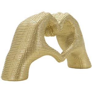 Sculpture Mains Amoureuses Dorée Polyresin...