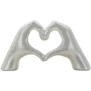 Sculpture Lover Silver Polyresin argent 25x7.5x13.5 cm...