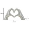 Sculpture Lover Silver Polyresin argent 25x7.5x13.5 cm Mains en forme de cœur