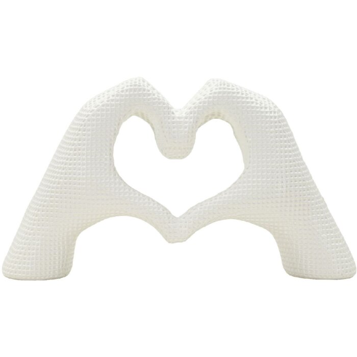 Mauro Ferretti Sculpture Mains Lover Blanc 25x7.5x13.5cm Polyresin Blanc