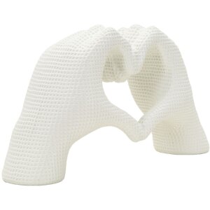 Mauro Ferretti Sculpture Mains Lover Blanc 25x7.5x13.5cm...