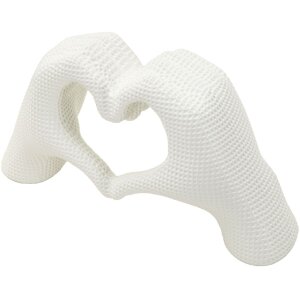 Mauro Ferretti Sculpture Mains Lover Blanc 25x7.5x13.5cm Polyresin Blanc