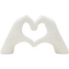 Mauro Ferretti Sculpture Mains Lover Blanc 25x7.5x13.5cm Polyresin Blanc