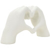 Mauro Ferretti Sculpture Mains Lover Blanc 25x7.5x13.5cm Polyresin Blanc