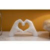 Mauro Ferretti Sculpture Mains Lover Blanc 25x7.5x13.5cm Polyresin Blanc