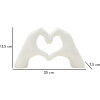 Mauro Ferretti Sculpture Mains Lover Blanc 25x7.5x13.5cm Polyresin Blanc