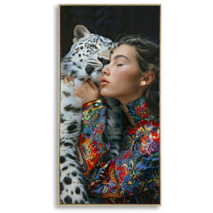 Mauro Ferretti Tableau décoratif Moira avec cadre 52x4x102 cm