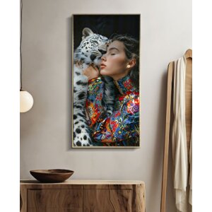 Mauro Ferretti Tableau décoratif Moira avec cadre 52x4x102 cm