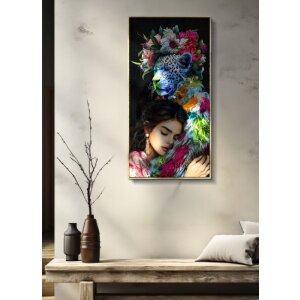 Mauro Ferretti Tableau Moira avec cadre 52x4x102 cm