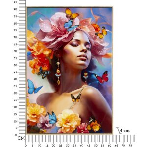 Mauro Ferretti Tableau Marty avec cadre 62x4x92 cm