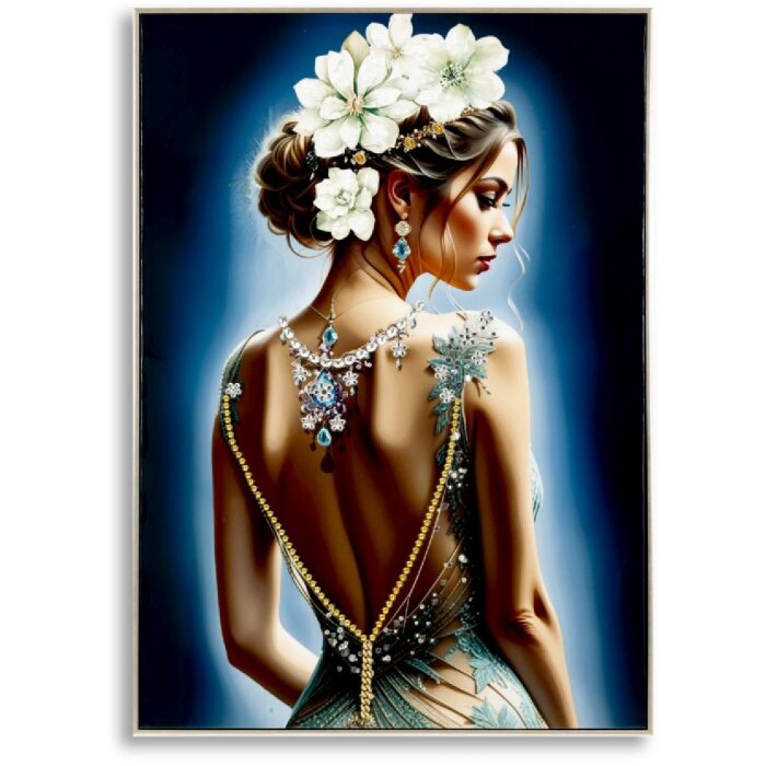 Mauro Ferretti Tableau Isabel avec cadre 72x4x102 cm