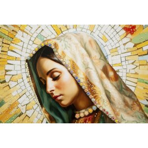 Mauro Ferretti Tableau Madonna avec cadre 72x4x102 cm