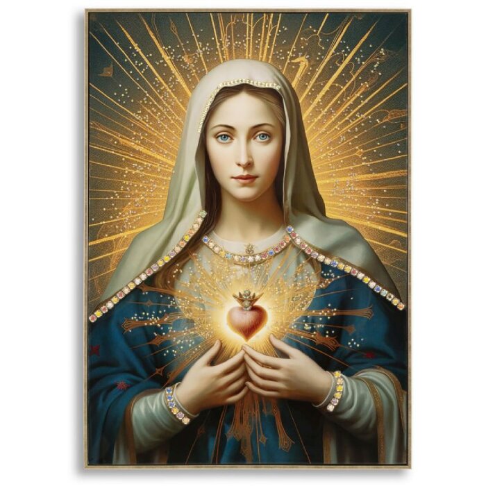 Mauro Ferretti Tableau Madonna encadré 72x4x102 cm
