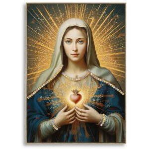 Mauro Ferretti Tableau Madonna encadré 72x4x102 cm