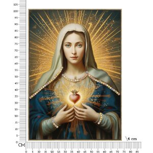 Mauro Ferretti Tableau Madonna encadré 72x4x102 cm