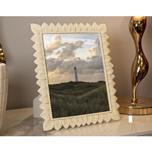 Mauro Ferretti Cadre photo Helles Blatt 20x25 cm crème