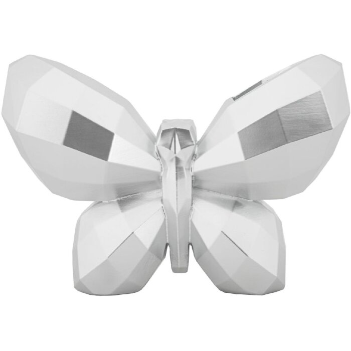 Mauro Ferretti Vase Papillon 22,5x8x15 cm argent