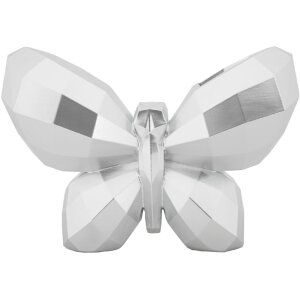 Mauro Ferretti Vase Papillon 22,5x8x15 cm argent