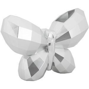 Mauro Ferretti Vase Papillon 22,5x8x15 cm argent