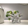 Mauro Ferretti Vase Papillon 22,5x8x15 cm argent