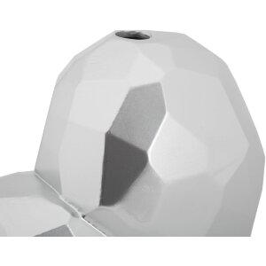 Mauro Ferretti Vase en forme de cœur 19x9x18 cm argenté