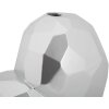 Mauro Ferretti Vase en forme de cœur 19x9x18 cm argenté