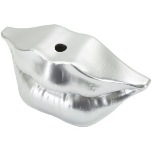 Mauro Ferretti Vase Lèvres 23x8x12 cm argent