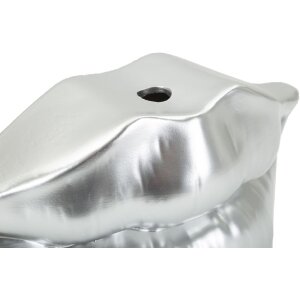 Mauro Ferretti Vase Lèvres 23x8x12 cm argent
