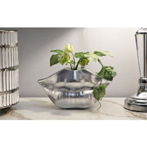 Mauro Ferretti Vase Lèvres 23x8x12 cm argent