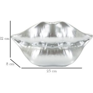 Mauro Ferretti Vase Lèvres 23x8x12 cm argent