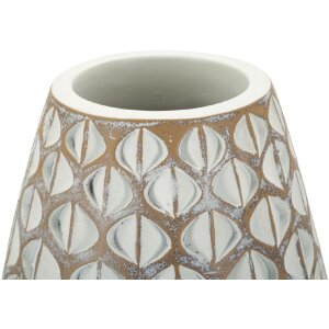 Mauro Ferretti Vase Tibet Ø 20x45,5 cm blanc cassé