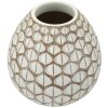 Mauro Ferretti Vase Tibet Ø 27x27 cm blanc lin