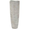 Mauro Ferretti Vase Bois Ø 19x55 cm blanc lin