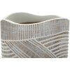 Mauro Ferretti Vase Bois Ø 19x55 cm blanc lin