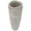 Mauro Ferretti Vase Bois Ø 18x45 cm blanc patiné