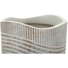 Mauro Ferretti Vase Bois Ø 18x45 cm blanc patiné
