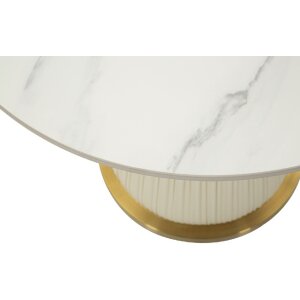 Mauro Ferretti Table basse Nova Ø 60x54 cm crème