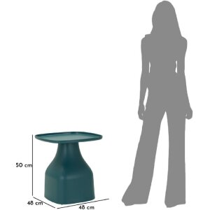 Mauro Ferretti Table dappoint Gea 48x48x50 cm bleu