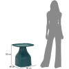 Mauro Ferretti Table dappoint Gea 48x48x50 cm bleu