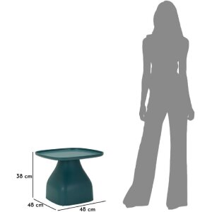 Mauro Ferretti Table dappoint Gea 48x48x38 cm bleu