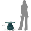 Mauro Ferretti Table dappoint Gea 48x48x38 cm bleu