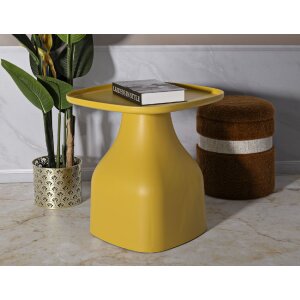 Mauro Ferretti Table dappoint Gea 48x48x50 cm jaune