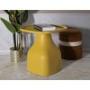 Mauro Ferretti Table dappoint Gea 48x48x50 cm jaune