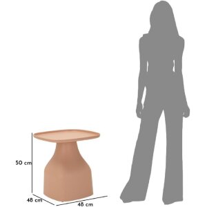 Mauro Ferretti Table dappoint Gea 48x48x50 cm rose