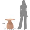 Mauro Ferretti Table dappoint Gea 48x48x50 cm rose