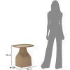 Mauro Ferretti Table dappoint Gea 48x48x50 cm gris